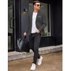 image:imageCOOFANDY Mens Blazer Casual Two Buttons Sport Coat Slim Fit Lightweight Suit JacketsDark Grey