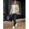 image:imageCOOFANDY Mens Blazer Casual Two Buttons Sport Coat Slim Fit Lightweight Suit JacketsLight Khaki