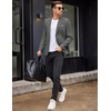 image:imageCOOFANDY Mens Blazer Casual Two Buttons Sport Coat Slim Fit Lightweight Suit JacketsLinen Grey