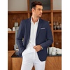 image:imageCOOFANDY Mens Blazer Casual Two Buttons Sport Coat Slim Fit Lightweight Suit JacketsNavy Blue