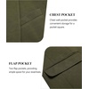 image:imageCOOFANDY Mens Blazer Jacket One Button Casual Suit Jackets Stretch Knit Sport CoatArmy Green