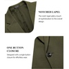 image:imageCOOFANDY Mens Blazer Jacket One Button Casual Suit Jackets Stretch Knit Sport CoatArmy Green