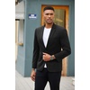image:imageCOOFANDY Mens Blazer Jacket One Button Casual Suit Jackets Stretch Knit Sport CoatBlack