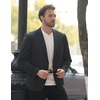 image:imageCOOFANDY Mens Blazer Jacket One Button Casual Suit Jackets Stretch Knit Sport CoatBlack