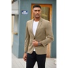 image:imageCOOFANDY Mens Blazer Jacket One Button Casual Suit Jackets Stretch Knit Sport CoatChampagne