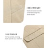 image:imageCOOFANDY Mens Blazer Jacket One Button Casual Suit Jackets Stretch Knit Sport CoatChampagne