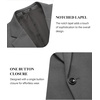image:imageCOOFANDY Mens Blazer Jacket One Button Casual Suit Jackets Stretch Knit Sport CoatDark Gray