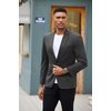 image:imageCOOFANDY Mens Blazer Jacket One Button Casual Suit Jackets Stretch Knit Sport CoatDark Gray