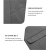 image:imageCOOFANDY Mens Blazer Jacket One Button Casual Suit Jackets Stretch Knit Sport CoatDark Gray