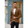 image:imageCOOFANDY Mens Blazer Jacket One Button Casual Suit Jackets Stretch Knit Sport CoatKhaki