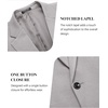 image:imageCOOFANDY Mens Blazer Jacket One Button Casual Suit Jackets Stretch Knit Sport CoatLight Gray