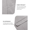 image:imageCOOFANDY Mens Blazer Jacket One Button Casual Suit Jackets Stretch Knit Sport CoatLight Gray