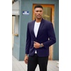 image:imageCOOFANDY Mens Blazer Jacket One Button Casual Suit Jackets Stretch Knit Sport CoatNavy Blue