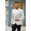 image:imageCOOFANDY Mens Blazer Jacket One Button Casual Suit Jackets Stretch Knit Sport CoatWhite