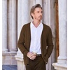 image:imageCOOFANDY Mens Cardigan Sweater Cable Knit V Neck Button up Sweaters Ribbed Cardigan Sweater with PocketsBrown