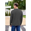 image:imageCOOFANDY Mens Cardigan Sweater Cable Knit V Neck Button up Sweaters Ribbed Cardigan Sweater with PocketsDark Grey