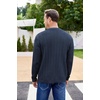image:imageCOOFANDY Mens Cardigan Sweater Cable Knit V Neck Button up Sweaters Ribbed Cardigan Sweater with PocketsNavy Blue