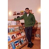 image:imageCOOFANDY Mens Cardigan Sweater Slim Fit Stand Collar Cardigan Casual Cable Knitted Button Down Sweater with PocketsArmy Green