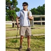 image:imageCOOFANDY Mens Cargo Cotton Twill Cargo Shorts Drawstring Stretch Elastic Waist Casual Work Short with 5 PocketsBeige