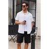 image:imageCOOFANDY Mens Cargo Cotton Twill Cargo Shorts Drawstring Stretch Elastic Waist Casual Work Short with 5 PocketsBlack