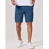 image:imageCOOFANDY Mens Cargo Cotton Twill Cargo Shorts Drawstring Stretch Elastic Waist Casual Work Short with 5 PocketsBlue