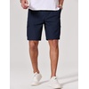 image:imageCOOFANDY Mens Cargo Cotton Twill Cargo Shorts Drawstring Stretch Elastic Waist Casual Work Short with 5 PocketsNavy Bule