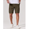 image:imageCOOFANDY Mens Cargo Cotton Twill Cargo Shorts Drawstring Stretch Elastic Waist Casual Work Short with 5 PocketsOlive Green