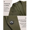 image:imageCOOFANDY Mens Casual Blazer Jacket One Button Suit Jackets Lightweight Knit Sport CoatArmy Green