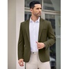 image:imageCOOFANDY Mens Casual Blazer Jacket One Button Suit Jackets Lightweight Knit Sport CoatArmy Green