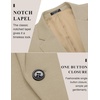 image:imageCOOFANDY Mens Casual Blazer Jacket One Button Suit Jackets Lightweight Knit Sport CoatBeige