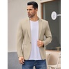image:imageCOOFANDY Mens Casual Blazer Jacket One Button Suit Jackets Lightweight Knit Sport CoatBeige