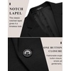 image:imageCOOFANDY Mens Casual Blazer Jacket One Button Suit Jackets Lightweight Knit Sport CoatBlack
