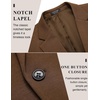 image:imageCOOFANDY Mens Casual Blazer Jacket One Button Suit Jackets Lightweight Knit Sport CoatBrown