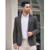 image:imageCOOFANDY Mens Casual Blazer Jacket One Button Suit Jackets Lightweight Knit Sport CoatDark Gray