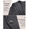 image:imageCOOFANDY Mens Casual Blazer Jacket One Button Suit Jackets Lightweight Knit Sport CoatDark Gray