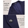 image:imageCOOFANDY Mens Casual Blazer Jacket One Button Suit Jackets Lightweight Knit Sport CoatNavy Blue