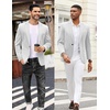 image:imageCOOFANDY Mens Casual Blazer Jacket One Button Suit Jackets Lightweight Knit Sport CoatWhite