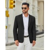 image:imageCOOFANDY Mens Casual Blazer Jacket Slim Fit Two Button Suit Jackets Lightweight Knit Sport CoatBlack