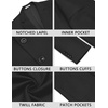 image:imageCOOFANDY Mens Casual Blazer Jacket Slim Fit Two Button Suit Jackets Lightweight Knit Sport CoatBlack