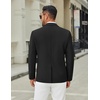 image:imageCOOFANDY Mens Casual Blazer Jacket Slim Fit Two Button Suit Jackets Lightweight Knit Sport CoatBlack