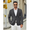 image:imageCOOFANDY Mens Casual Blazer Jacket Slim Fit Two Button Suit Jackets Lightweight Knit Sport CoatDark Grey