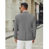 image:imageCOOFANDY Mens Casual Blazer Jacket Slim Fit Two Button Suit Jackets Lightweight Knit Sport CoatGrey