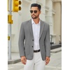 image:imageCOOFANDY Mens Casual Blazer Jacket Slim Fit Two Button Suit Jackets Lightweight Knit Sport CoatGrey
