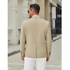image:imageCOOFANDY Mens Casual Blazer Jacket Slim Fit Two Button Suit Jackets Lightweight Knit Sport CoatLight Khaki