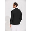 image:imageCOOFANDY Mens Casual Blazer Lightweight Slim Fit Suit Jacket Two Button Cotton Sport CoatsBlack