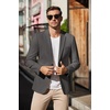image:imageCOOFANDY Mens Casual Blazer Lightweight Slim Fit Suit Jacket Two Button Cotton Sport CoatsGray