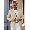 image:imageCOOFANDY Mens Casual Blazer Lightweight Slim Fit Suit Jacket Two Button Cotton Sport CoatsKhaki