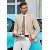 image:imageCOOFANDY Mens Casual Blazer Lightweight Slim Fit Suit Jacket Two Button Cotton Sport CoatsKhaki