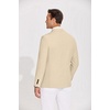 image:imageCOOFANDY Mens Casual Blazer Lightweight Slim Fit Suit Jacket Two Button Cotton Sport CoatsKhaki