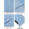 image:imageCOOFANDY Mens Casual Blazer Lightweight Slim Fit Suit Jacket Two Button Cotton Sport CoatsLight Blue